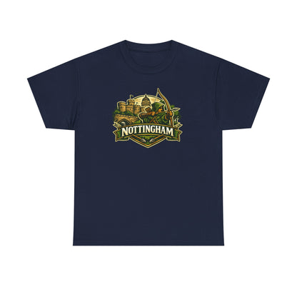 Nottingham Vintage Crest T-Shirt — Robin Hood Castle Travel Tee