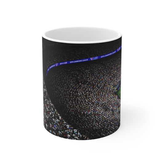 Missi at a Corner Stadium Crowd Panorama World Cup 2026 Ceramic Coffee Mug — 11oz & 15oz