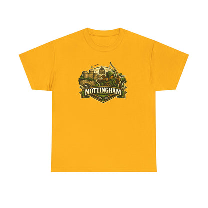 Nottingham Vintage Crest T-Shirt — Robin Hood Castle Travel Tee