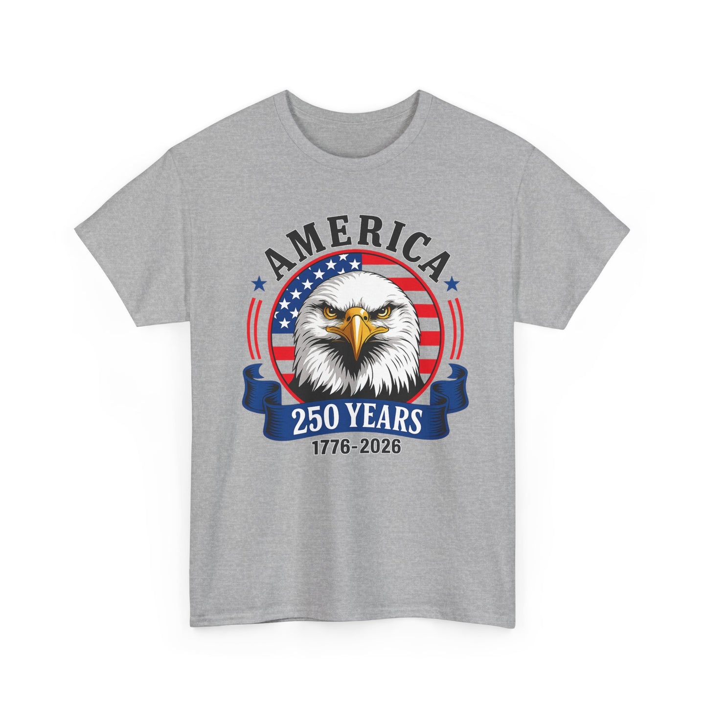America 250 Years T-Shirt – Bald Eagle 1776–2026 Patriotic Tee