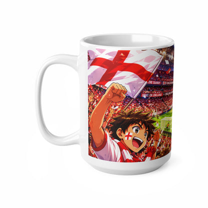 England Football Fan Ceramic Mug — Stadium Crowd 11oz & 15oz