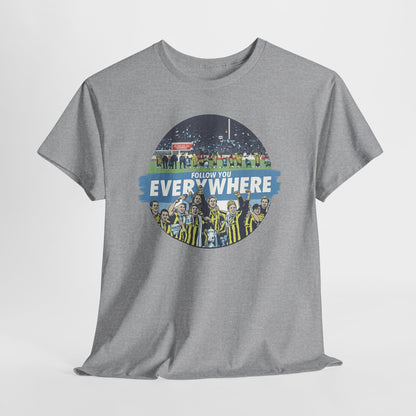 Manchester City T-Shirt — Follow Me Everywhere Soccer Fan Design