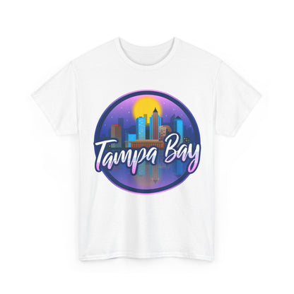 Tampa Bay Skyline T-Shirt — Retro Sunset Cityscape Tee