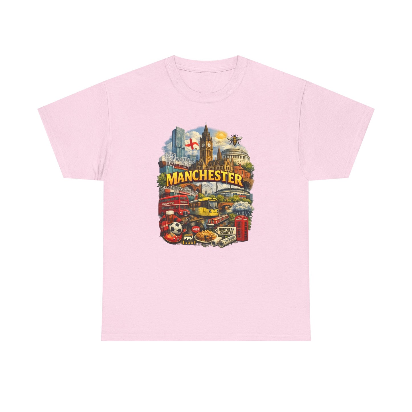 Manchester Skyline Collage T-Shirt