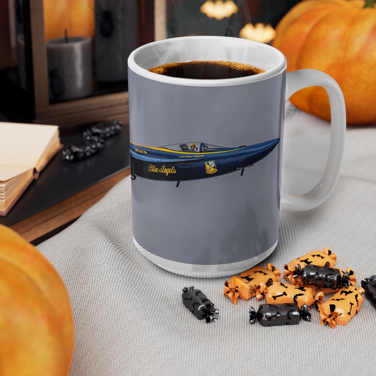 Blue Angels US Navy Jet Coffee Mug — Aviation Pilot Gift (11oz, 15oz)