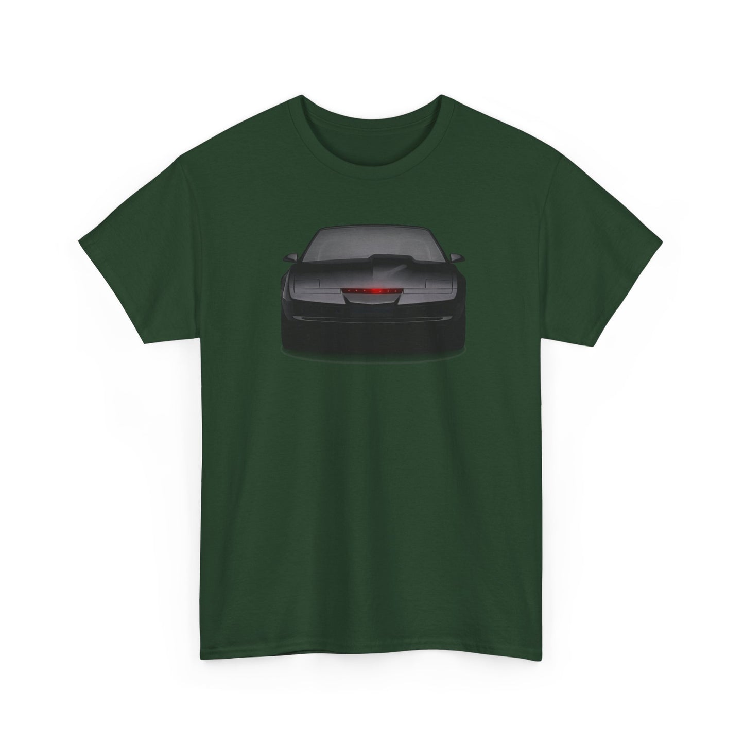 KITT-Inspired Retro Sports Car Tee — Front View Knight Rider Car Graphic Shirt