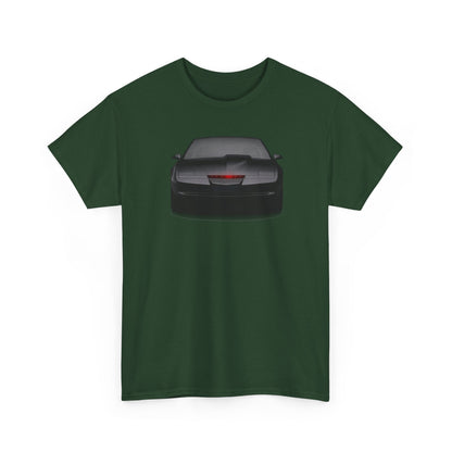KITT-Inspired Retro Sports Car Tee — Front View Knight Rider Car Graphic Shirt