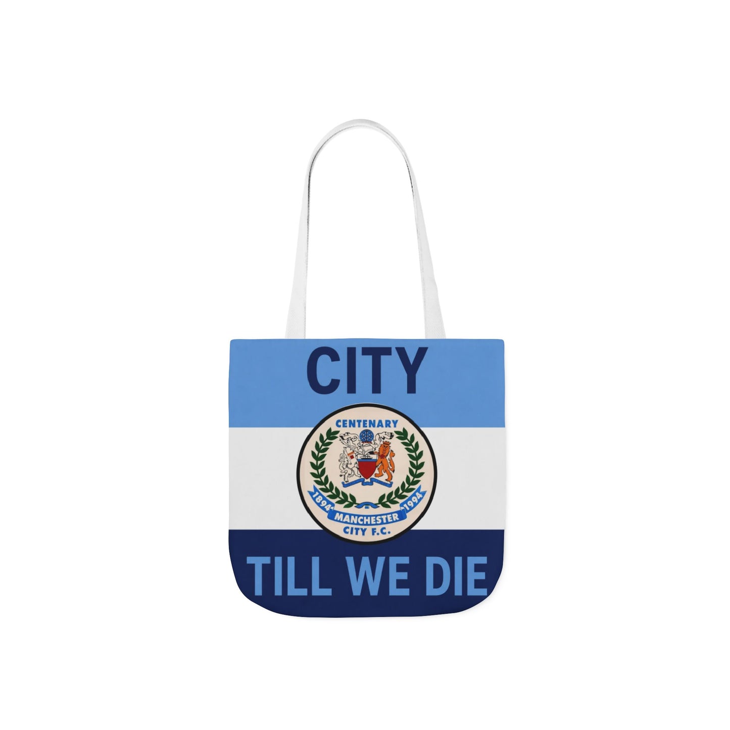 City Till We Die Canvas Tote Bag — Football Fan Flag Tote
