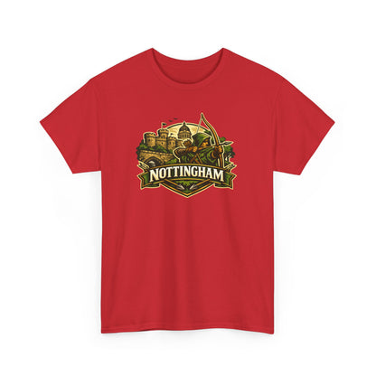 Nottingham Vintage Crest T-Shirt — Robin Hood Castle Travel Tee