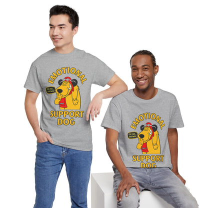 Emotional Support Dog T-Shirt — Cute Cartoon Comfort Pup Tee