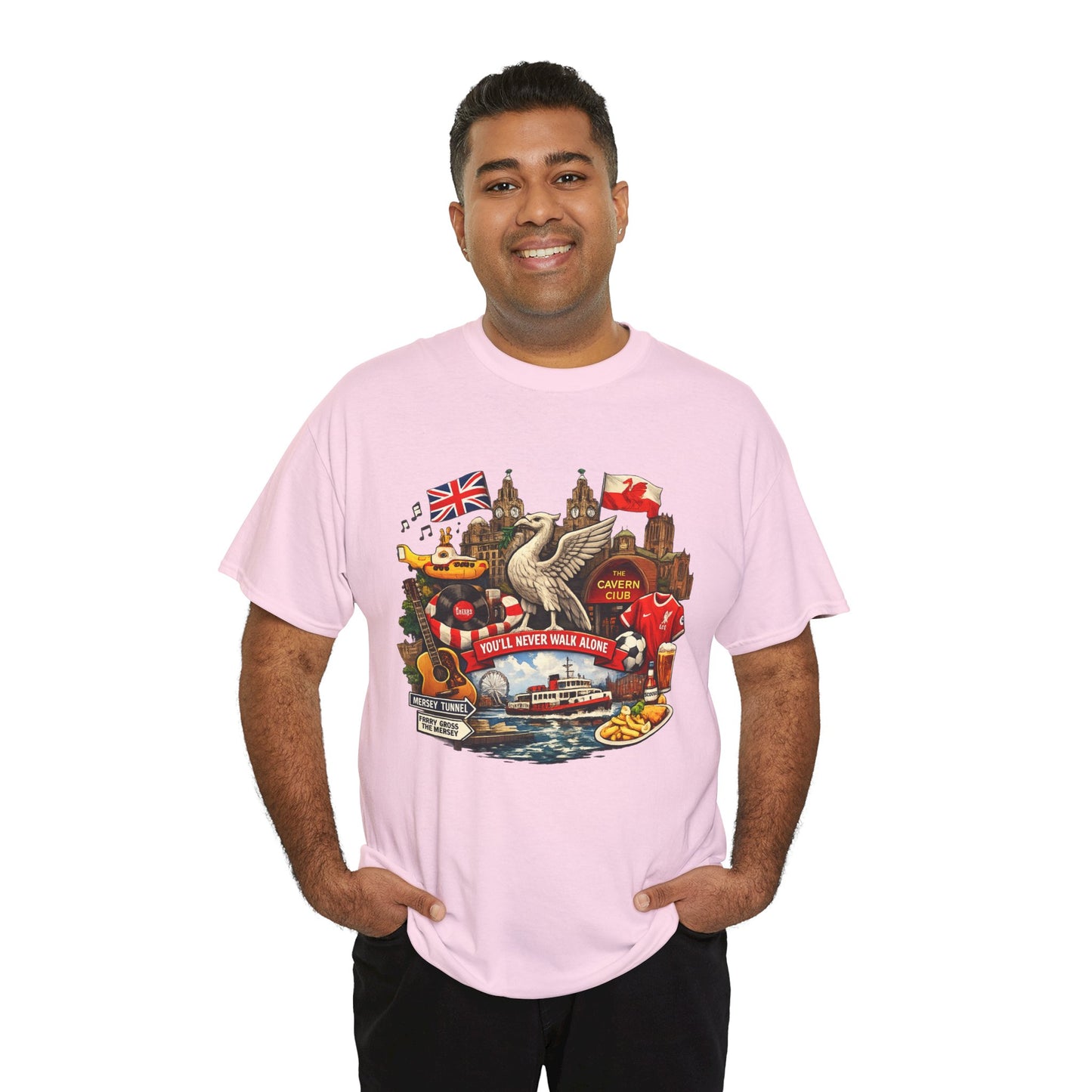 Liverpool Landmarks & You'll Never Walk Alone T-Shirt