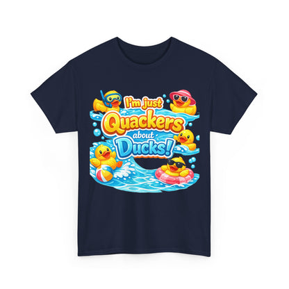 I'm Just Quackers About Ducks! Cute Rubber Duck Pool Tee