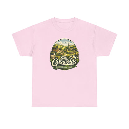 Cotswolds Vintage Landscape T‑Shirt — The Cotswolds Countryside Tee