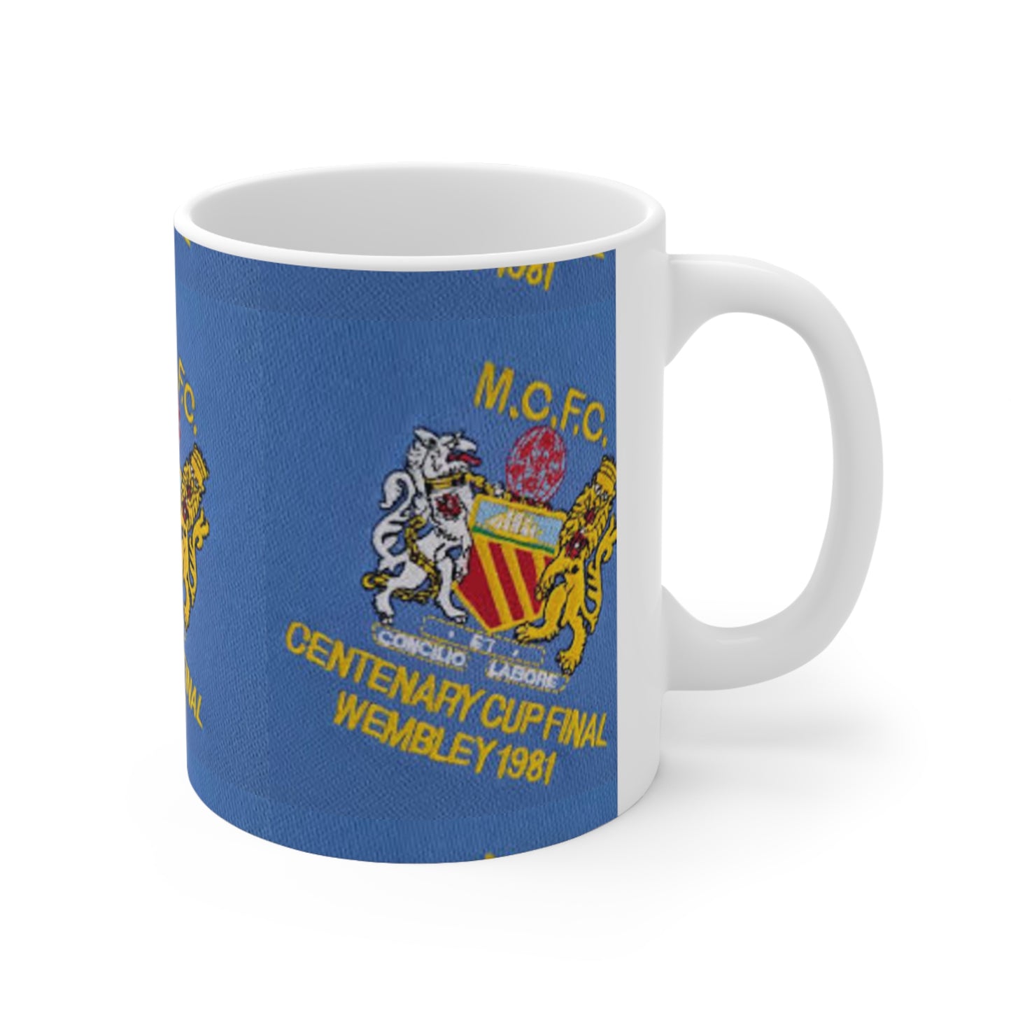 1981 Centenary Cup Final Mug — M.C.F.C. Commemorative Ceramic Coffee Cup (11oz & 15oz)