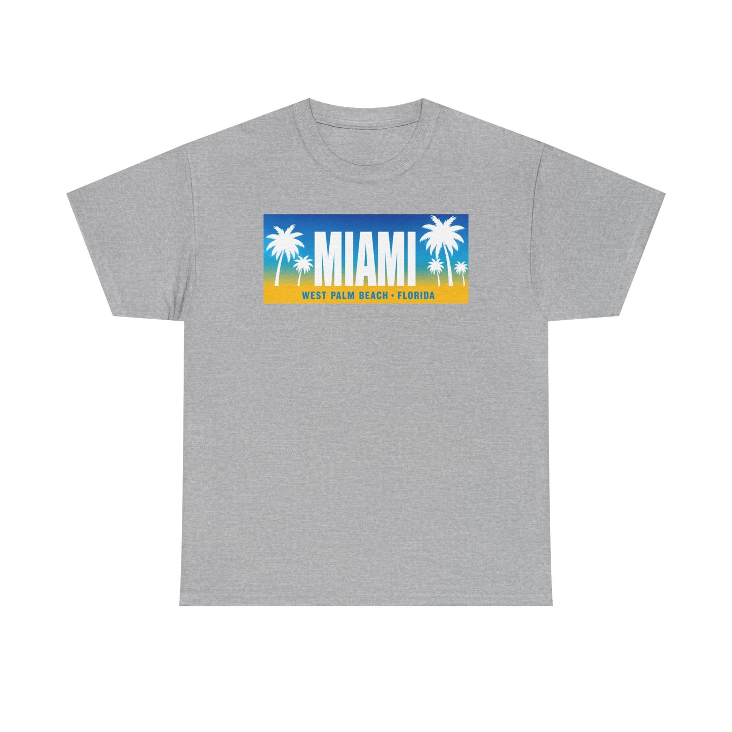 Miami West Palm Beach Vintage Tee — "MIAMI" Beach Palm Trees T‑Shirt