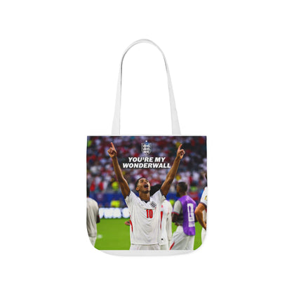Jude Bellingham England Celebration Tote Bag – "You’re My Wonderwall" England Fan Canvas Tote