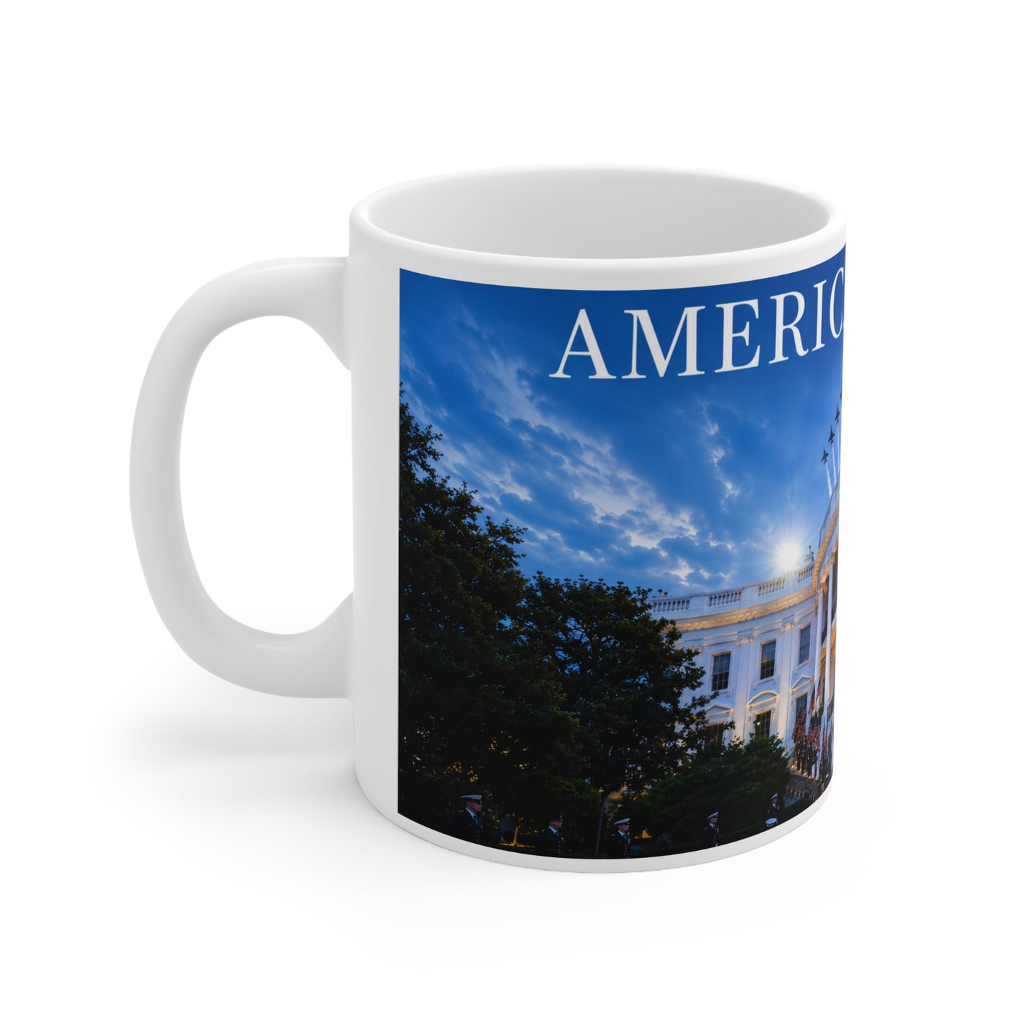 America's 250th White House Ceramic Coffee Mug – 11oz & 15oz