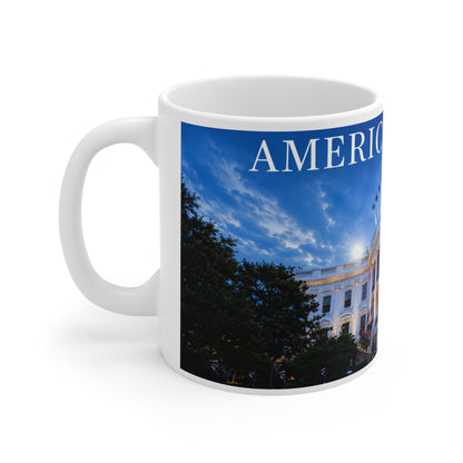 America's 250th White House Ceramic Coffee Mug – 11oz & 15oz