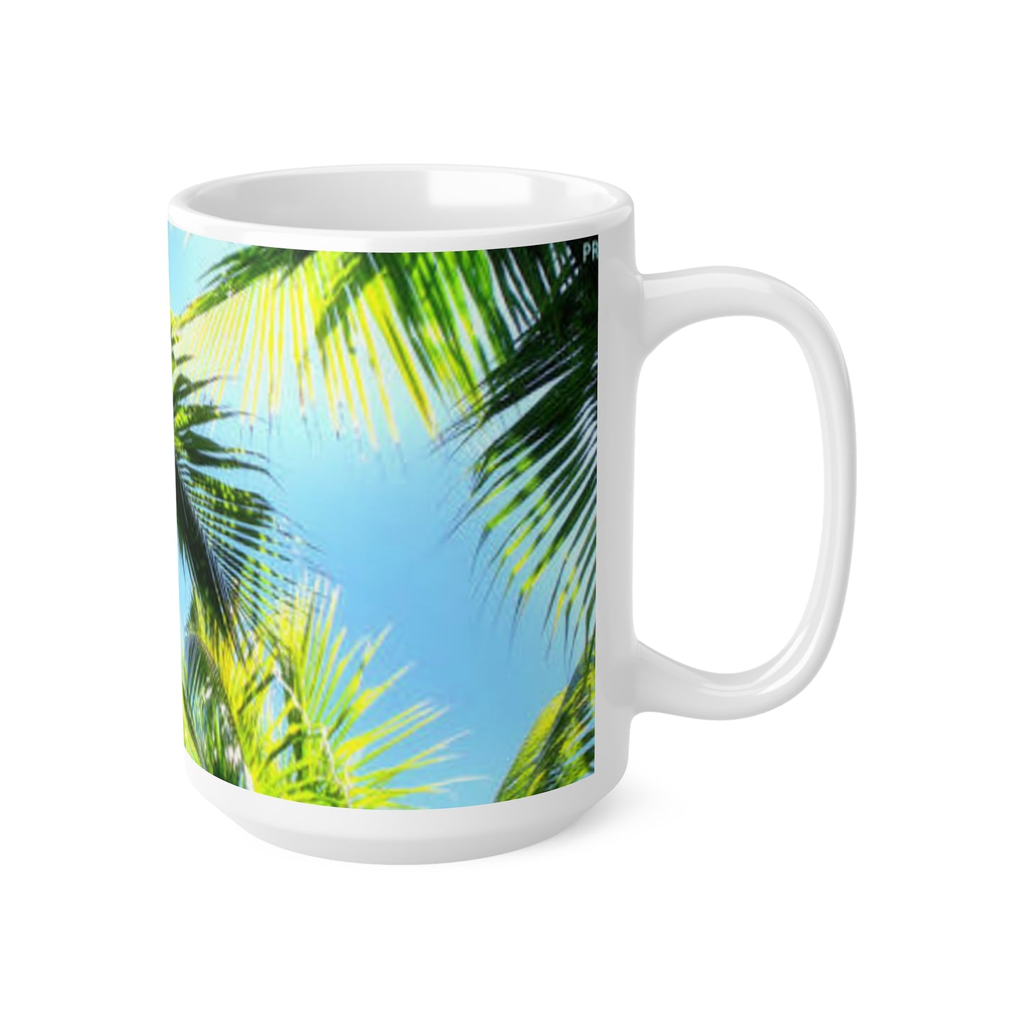 Palm Tree Coffee Mug – Tropical Beach 11oz & 15oz Ceramic Cups
