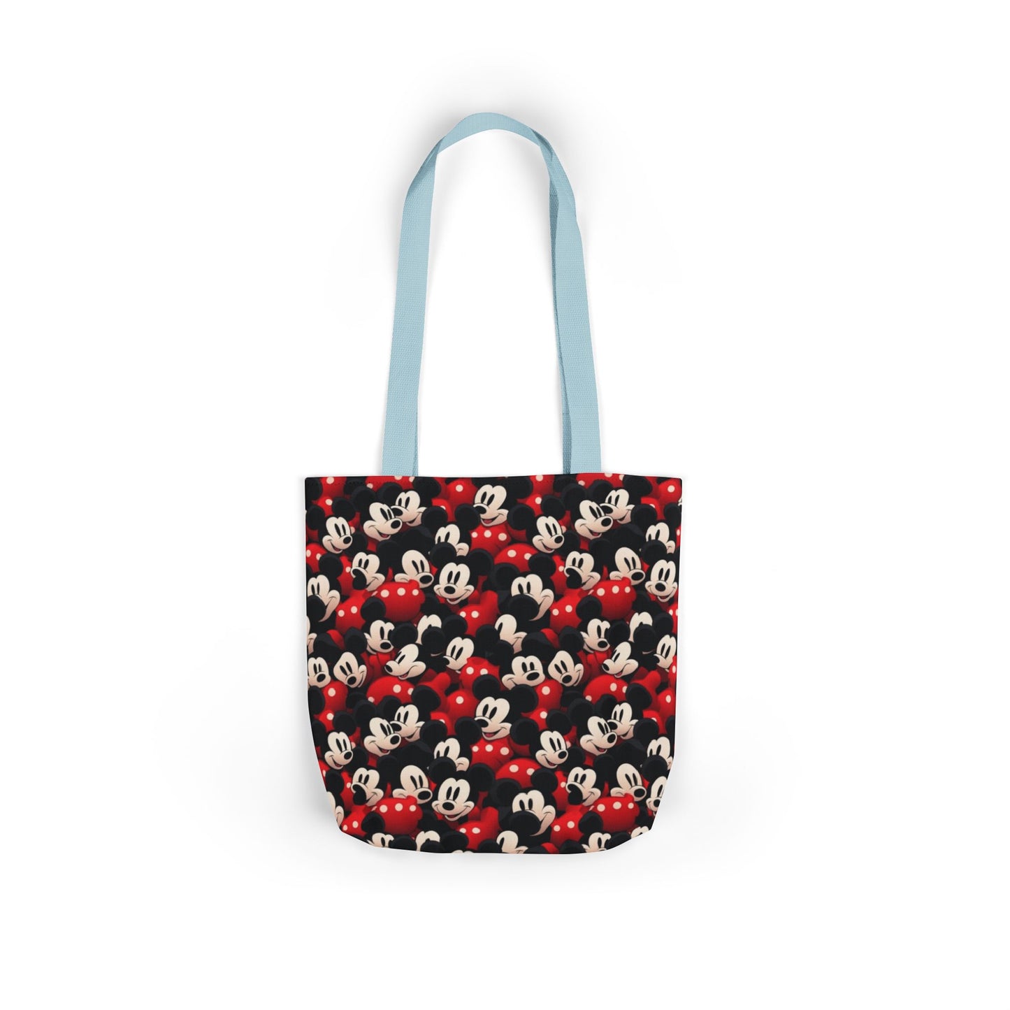 Mickey Mouse Canvas Tote — Retro Cartoon Character Allover Print