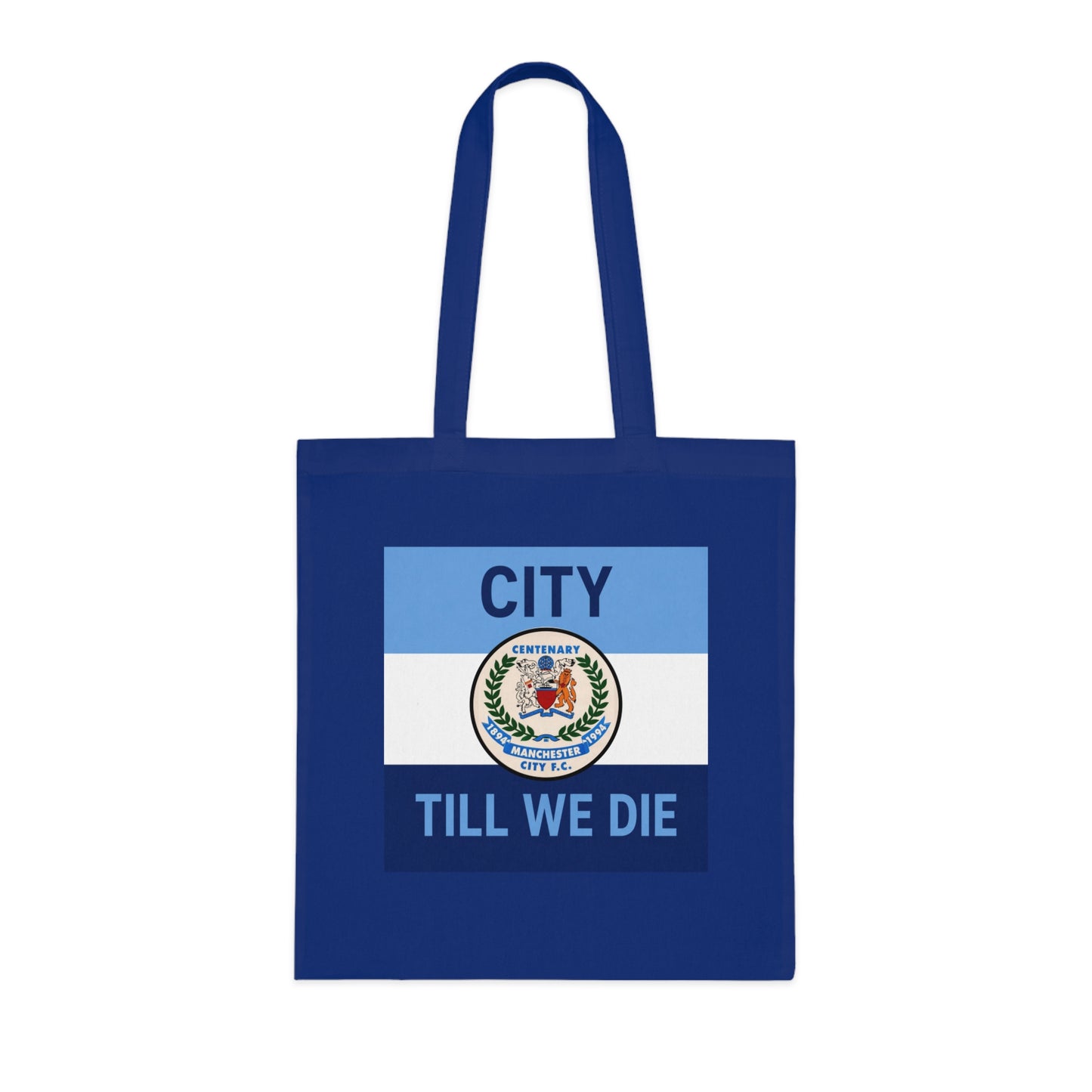 City Till We Die Cotton Tote - Football Fan Flag Tote Bag