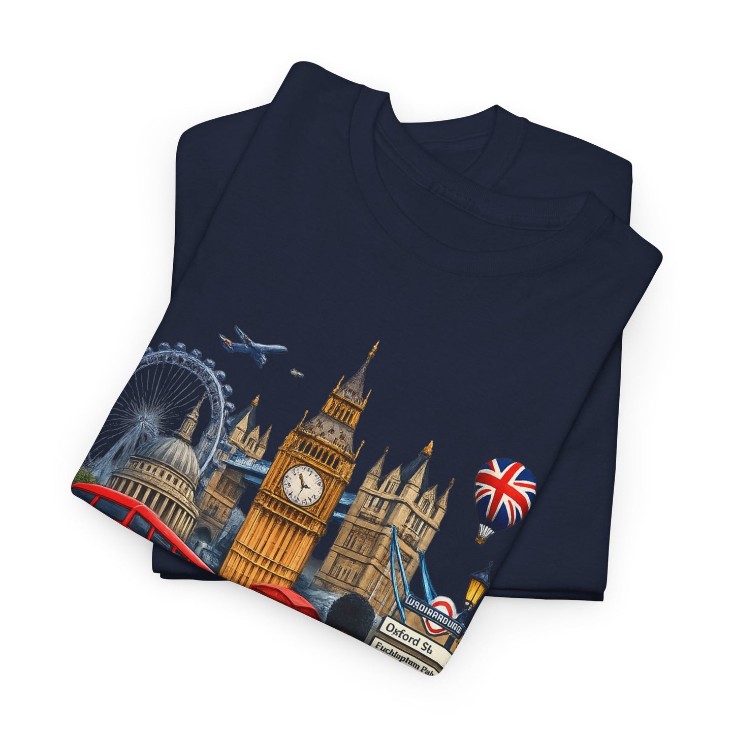 London Landmarks T‑Shirt — British Icons Collage Tee