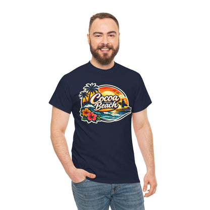 Cocoa Beach Vintage Sunset T-Shirt