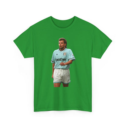 Uwe Rosler Manchester City Legend Graphic Tee - Retro Football Kit Print