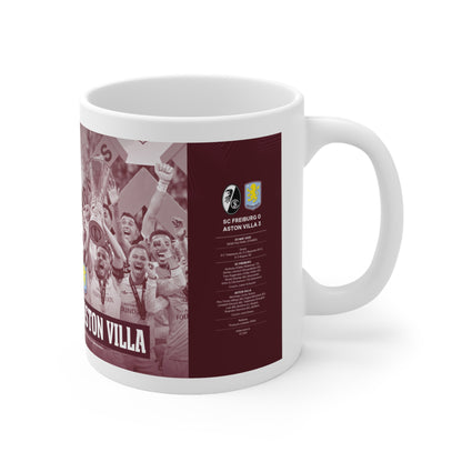 Aston Villa 2026 UEFA Europa League Winners Ceramic Coffee Mug — Vintage Celebration Team Photo (11oz & 15oz)