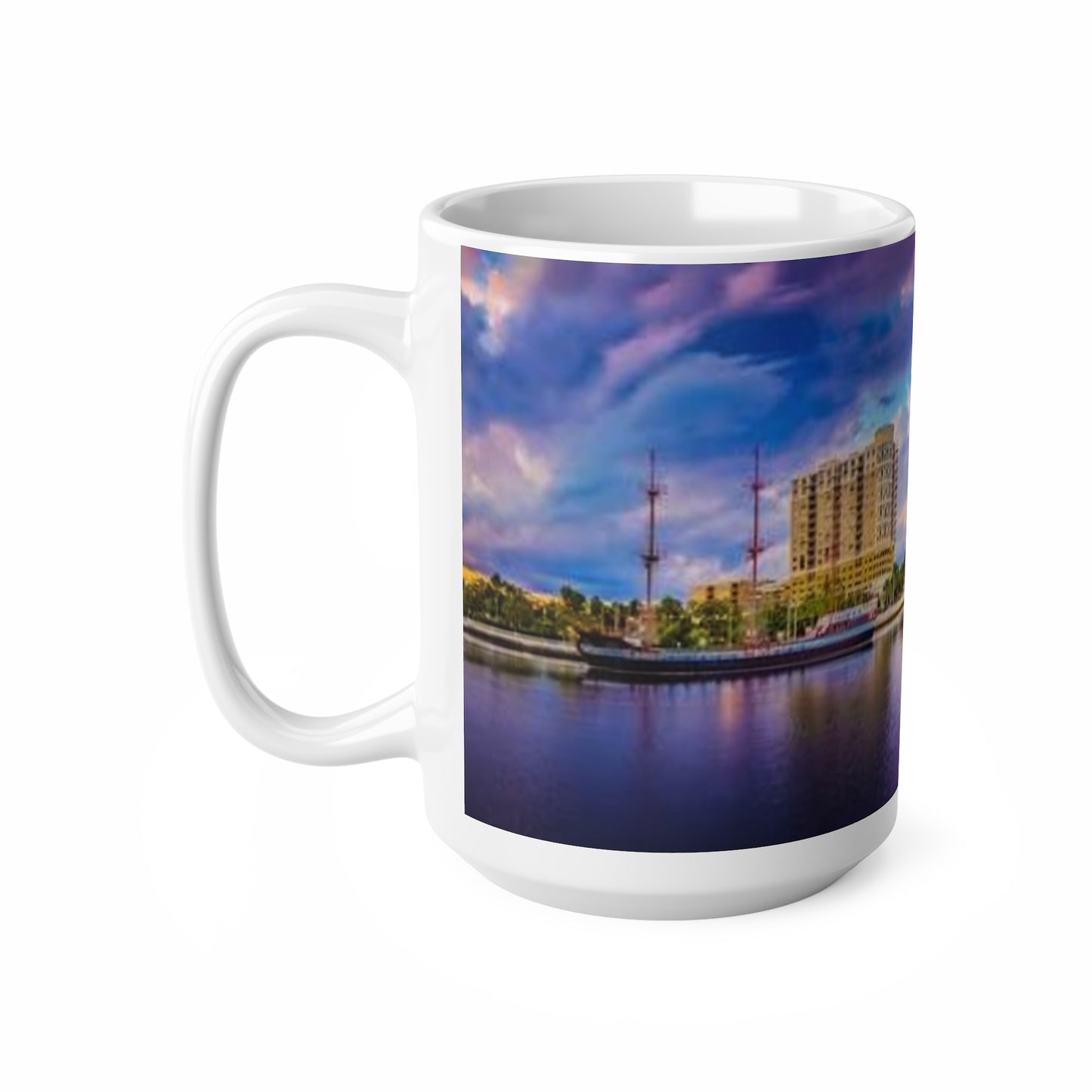 Tampa Skyline Coffee Mug — Colorful Cityscape Ceramic Mug (11oz & 15oz)