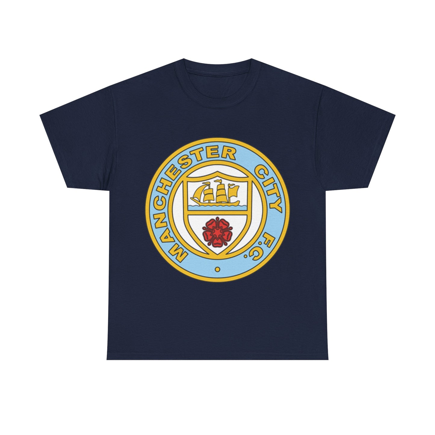Manchester City FC Retro Crest T-Shirt – Retro Football Fan Tee