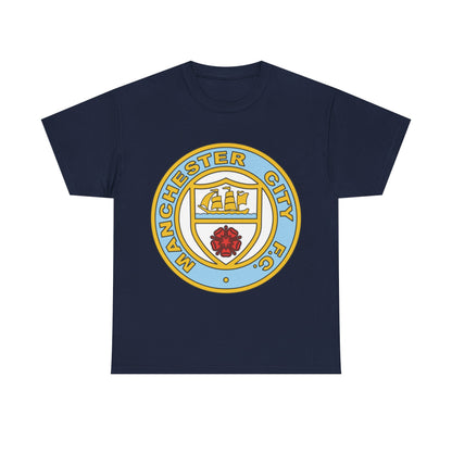 Manchester City FC Retro Crest T-Shirt – Retro Football Fan Tee