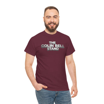 T-Shirt — “The Colin Bell Stand” Retro Chrome Text Tee