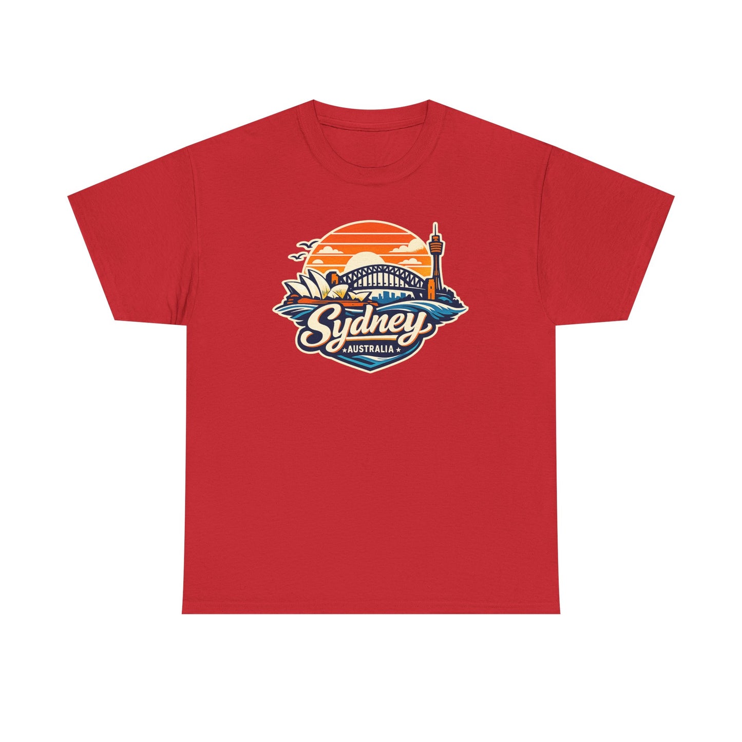 Sydney Australia Sunset Tee — Vintage Coastal Travel T‑Shirt