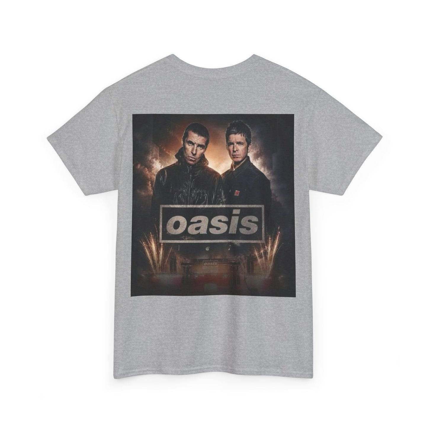 Oasis Band Logo Tee — Retro Rock Concert Graphic T-Shirt