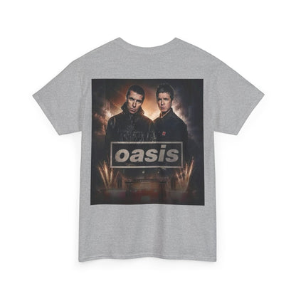 Oasis Band Logo Tee — Retro Rock Concert Graphic T-Shirt