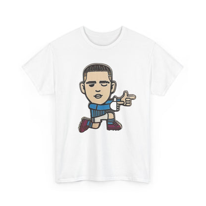 Phil Foden Cartoon Dance Pose Tee - Funky Character Graphic T-Shirt