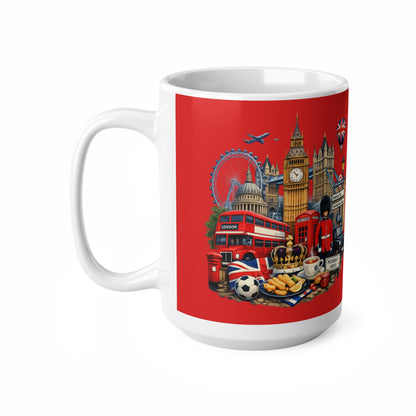 London Icons Coffee Mug — Red 11oz/15oz Ceramic Souvenir