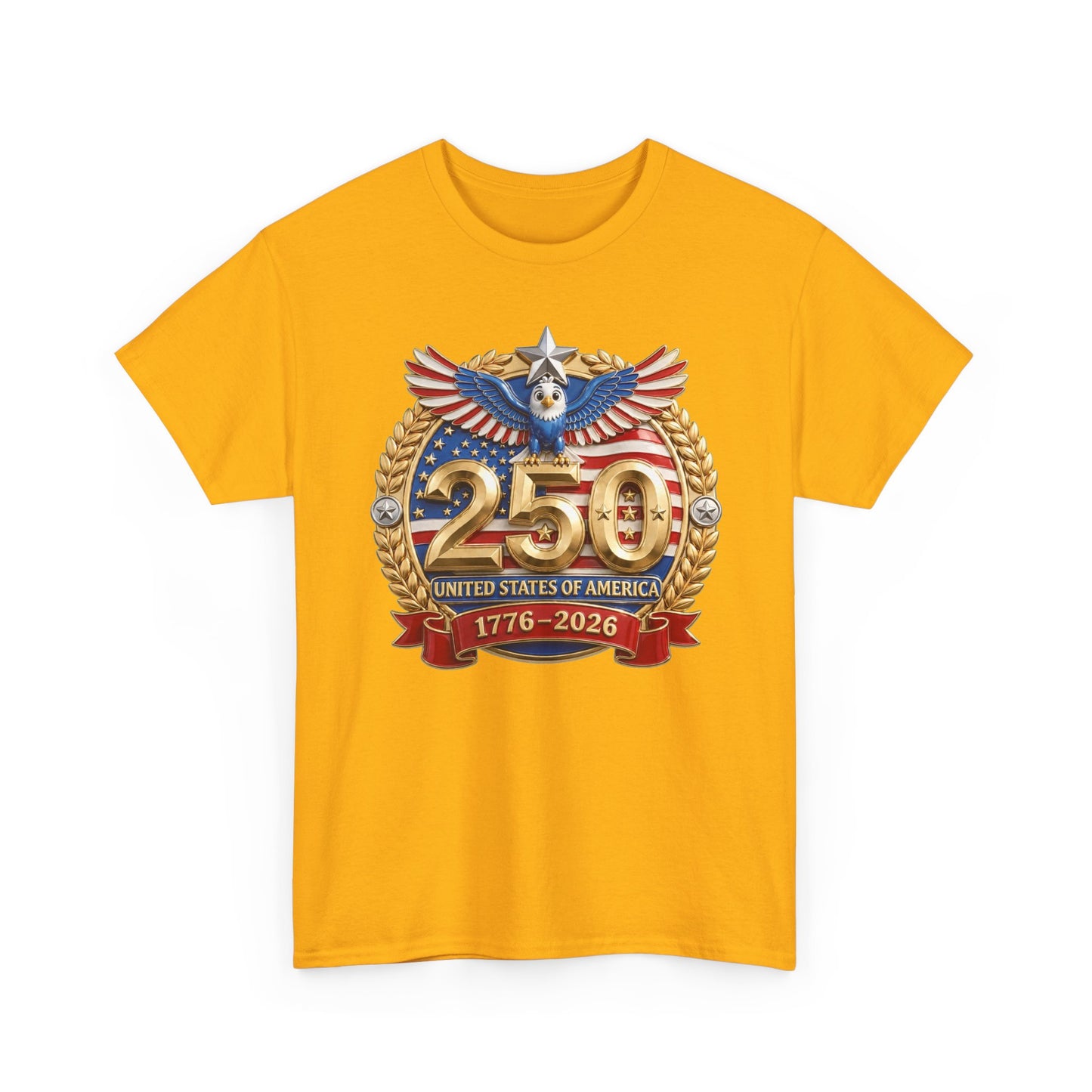 250th USA Anniversary T-Shirt – 1776–2026 Patriotic Eagle Emblem Tee