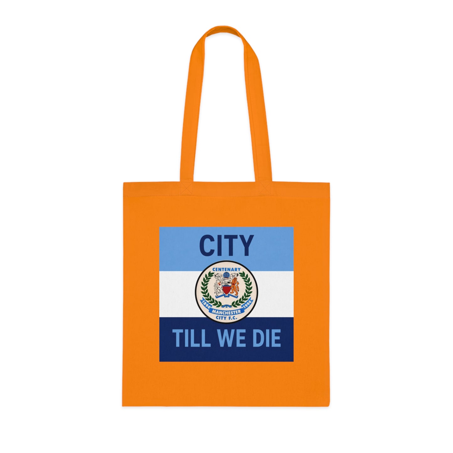 City Till We Die Cotton Tote - Football Fan Flag Tote Bag