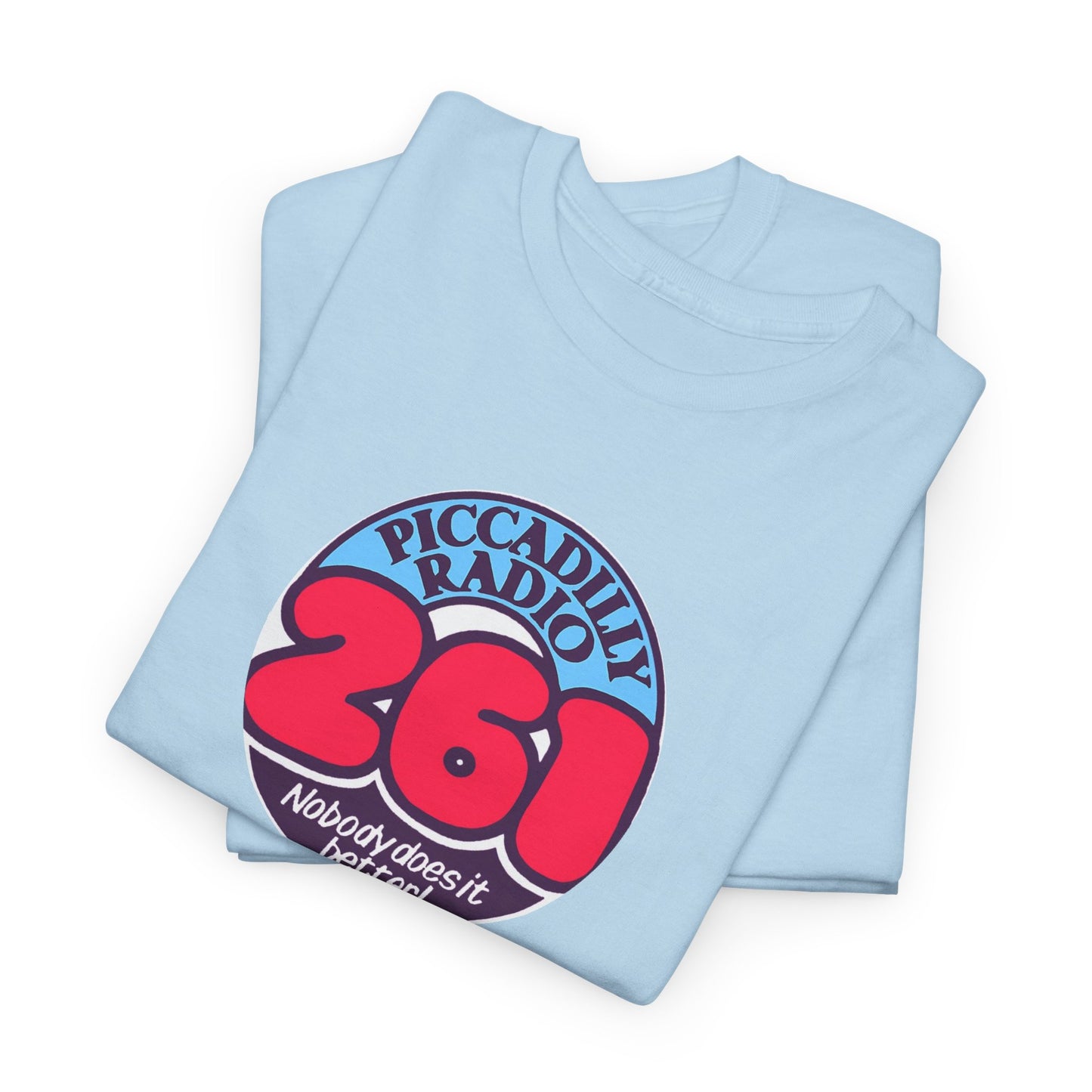 Piccadilly Radio '261' Logo T‑Shirt — Vintage Unofficial Radio Station Graphic Tee