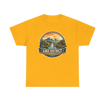 Lake District Graphic Tee — Scenic Mountain & Lake Camping Shirt