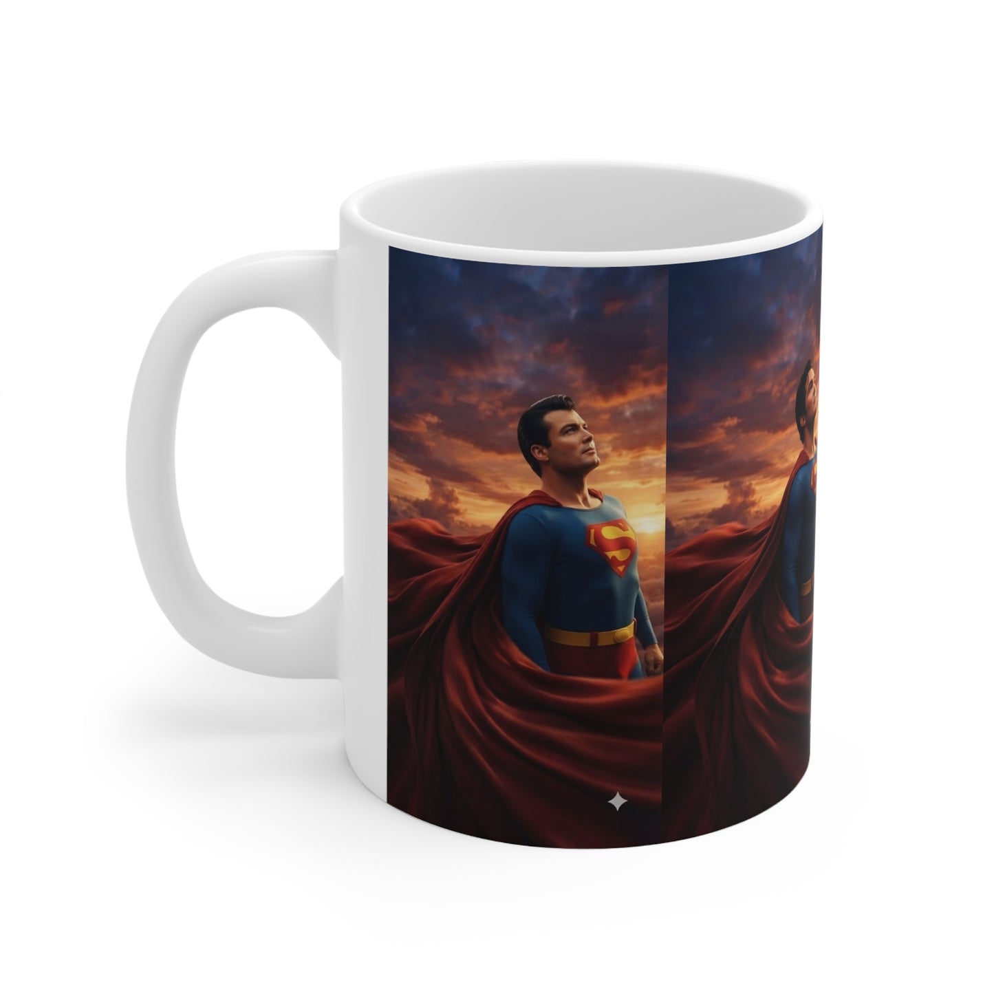 Superman Sunset Ceramic Coffee Mug — 11oz & 15oz