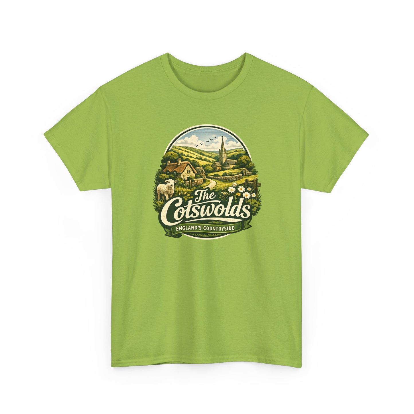 Cotswolds Vintage Landscape T‑Shirt — The Cotswolds Countryside Tee