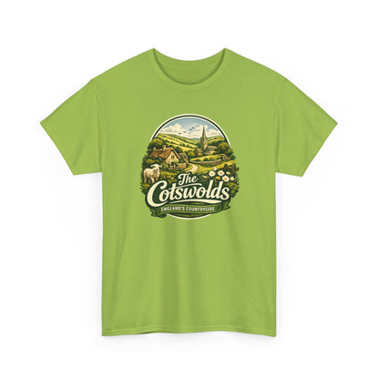 Cotswolds Vintage Landscape T‑Shirt — The Cotswolds Countryside Tee