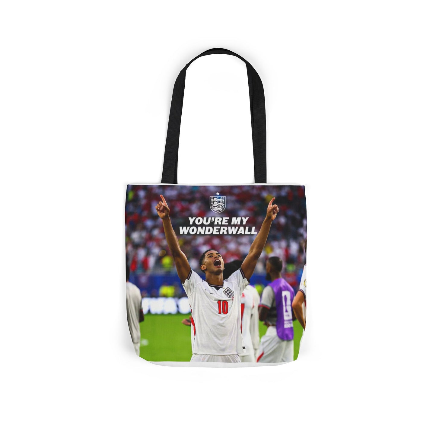 Jude Bellingham England Celebration Tote Bag – "You’re My Wonderwall" England Fan Canvas Tote