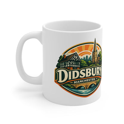 Didsbury Manchester Ceramic Coffee Cups, 11oz, 15oz