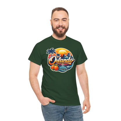 Orlando Retro Sunset T-Shirt — Vintage Florida Vacation Tee