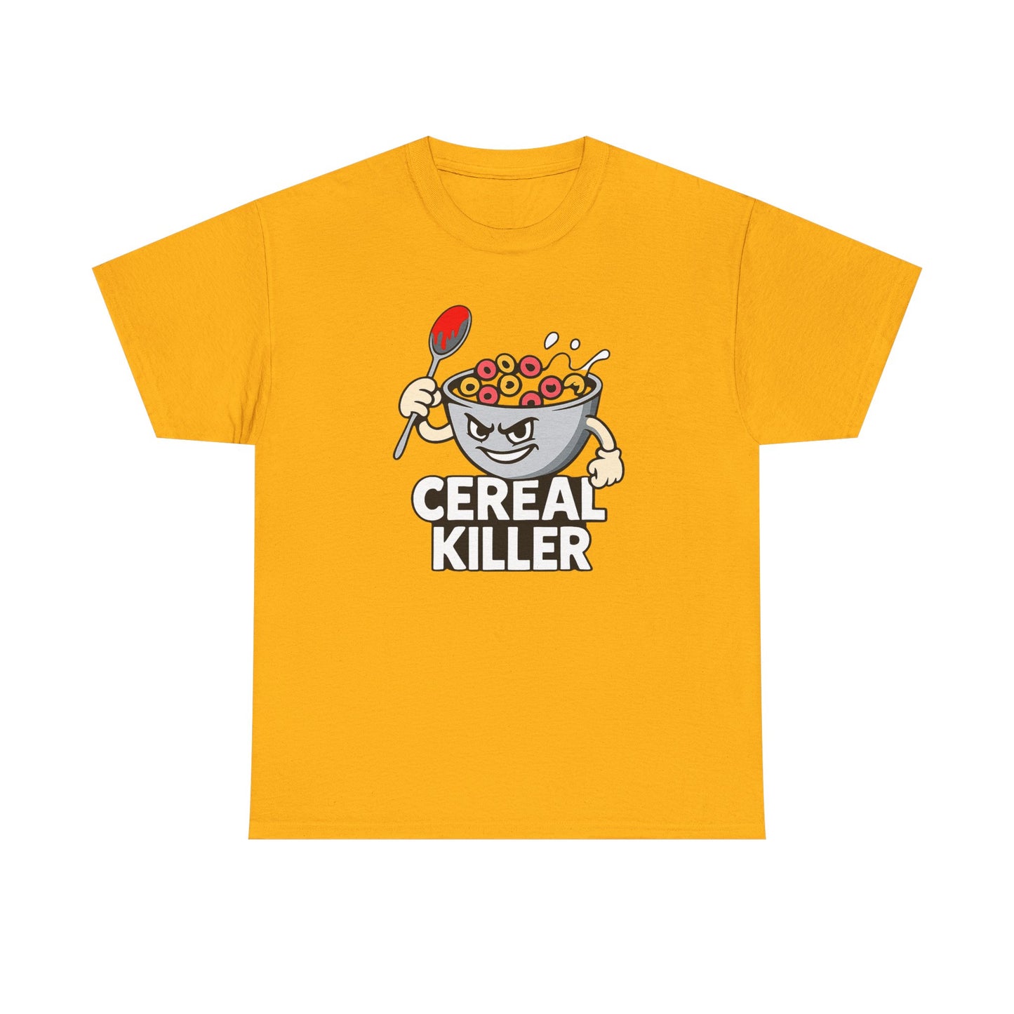 Cereal Killer Graphic Tee — Funny Breakfast Cartoon T‑Shirt