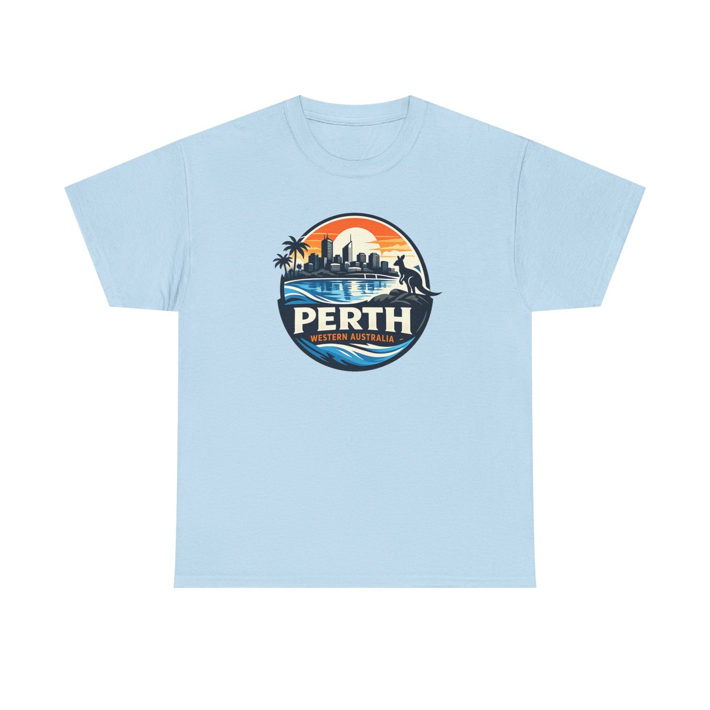 Perth Sunset Graphic Tee — Western Australia Beach Skyline T-Shirt